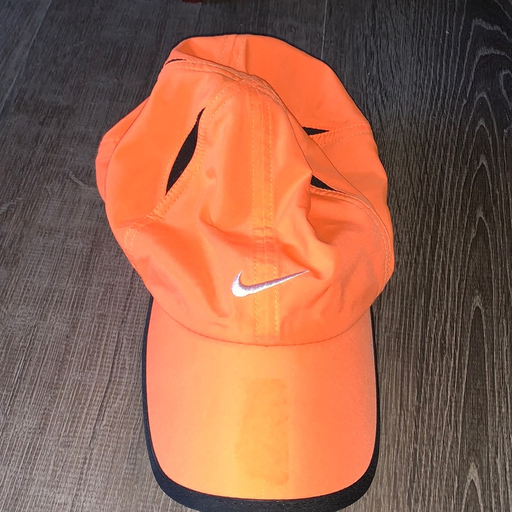 dry fit neon orange hat
